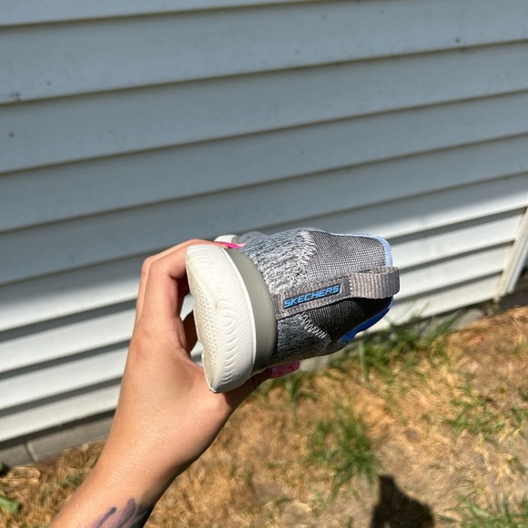 Skechers Women's Summits Quick Getaway Grey Memory Foam Sneakers Shoe Size 7 - Picture 10 of 13